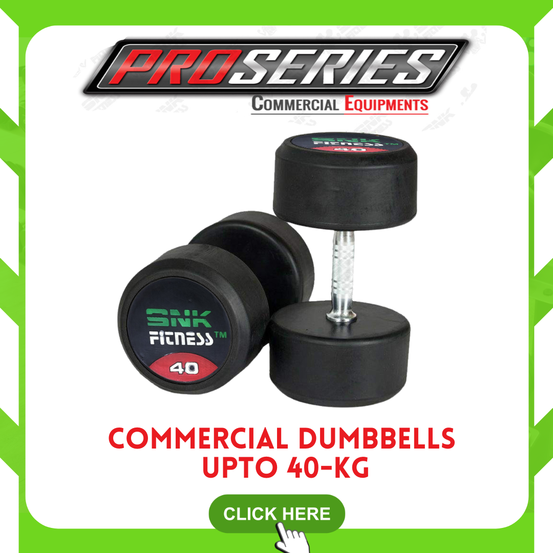 COMMERCIAL Rubber Coated Dumbbells for Commercial Gym Use Pair 12.5kg 15kg 17.5kg 20kg 22.5kg 25kg 27.5kg 30kg 35kg 40kg